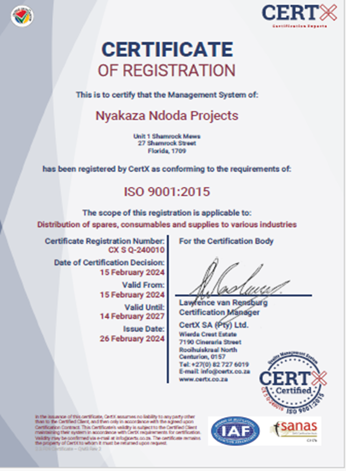 ISO Certification